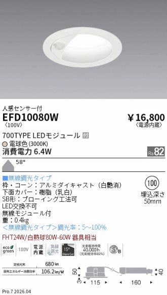 EFD10080W