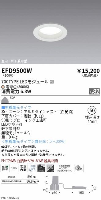 EFD9500W