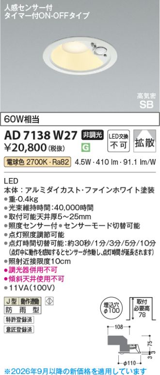 KAD7138W27