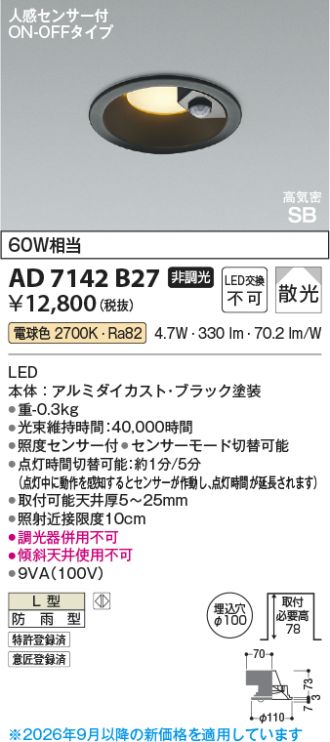KAD7142B27