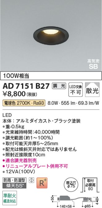 AD7151B27