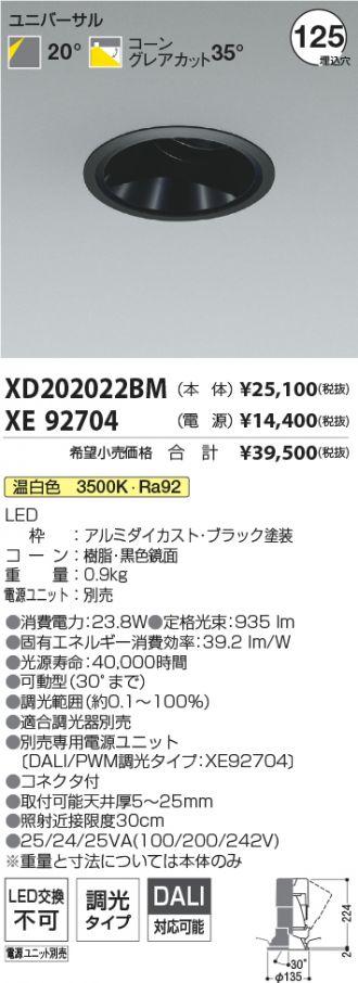 XD202022BM-XE92704