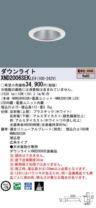 XND2006SEKLE9